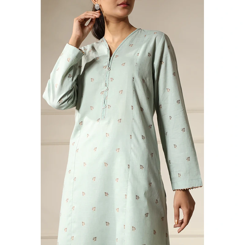 SAYA Original Cotton Jacquard Stitched 2 Piece (Shirt/Trouser)