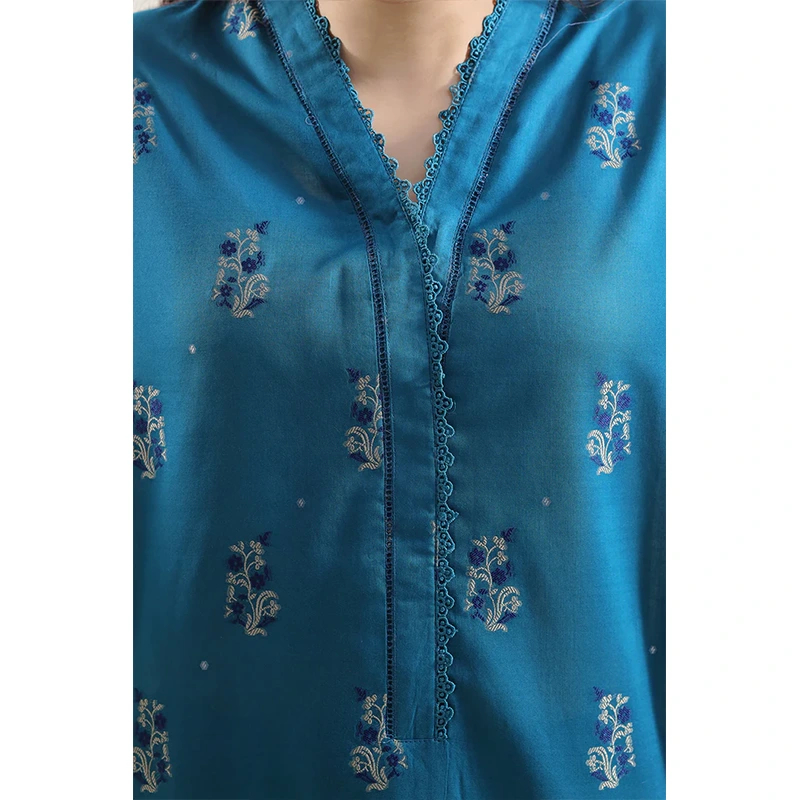 SAYA Original Cotton Jacquard Stitched 2 Piece (Shirt/Trouser)