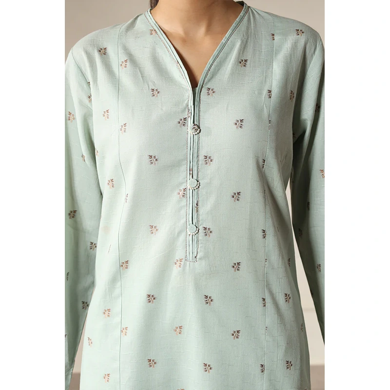 SAYA Original Cotton Jacquard Stitched 2 Piece (Shirt/Trouser)