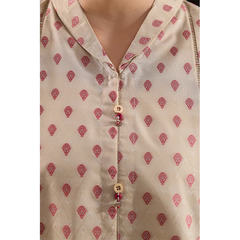 SAYA Original Cotton Jacquard Stitched 2 Piece (Shirt/Trouser)