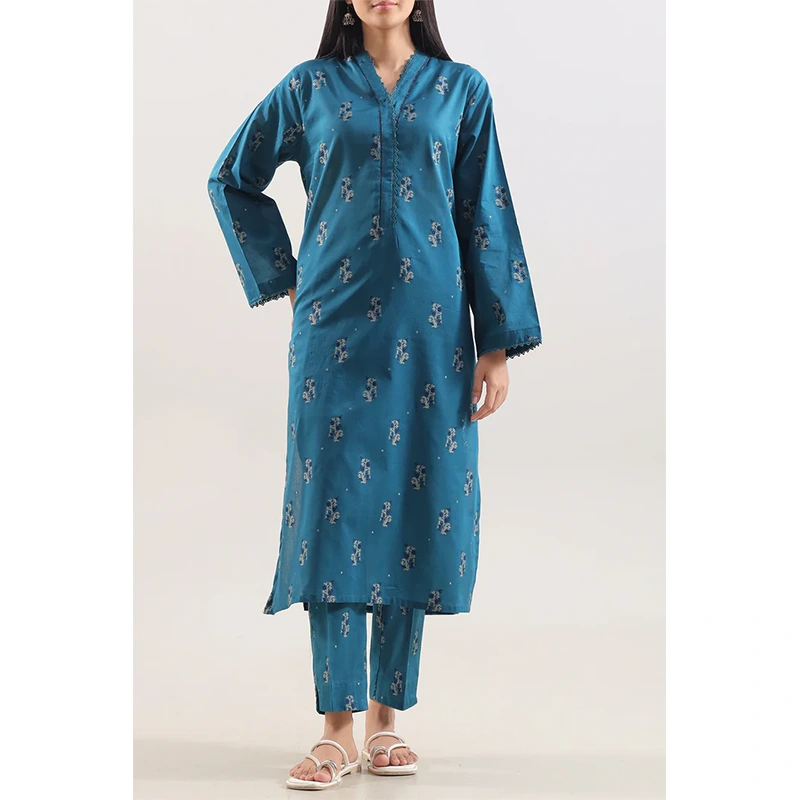 SAYA Original Cotton Jacquard Stitched 2 Piece (Shirt/Trouser)