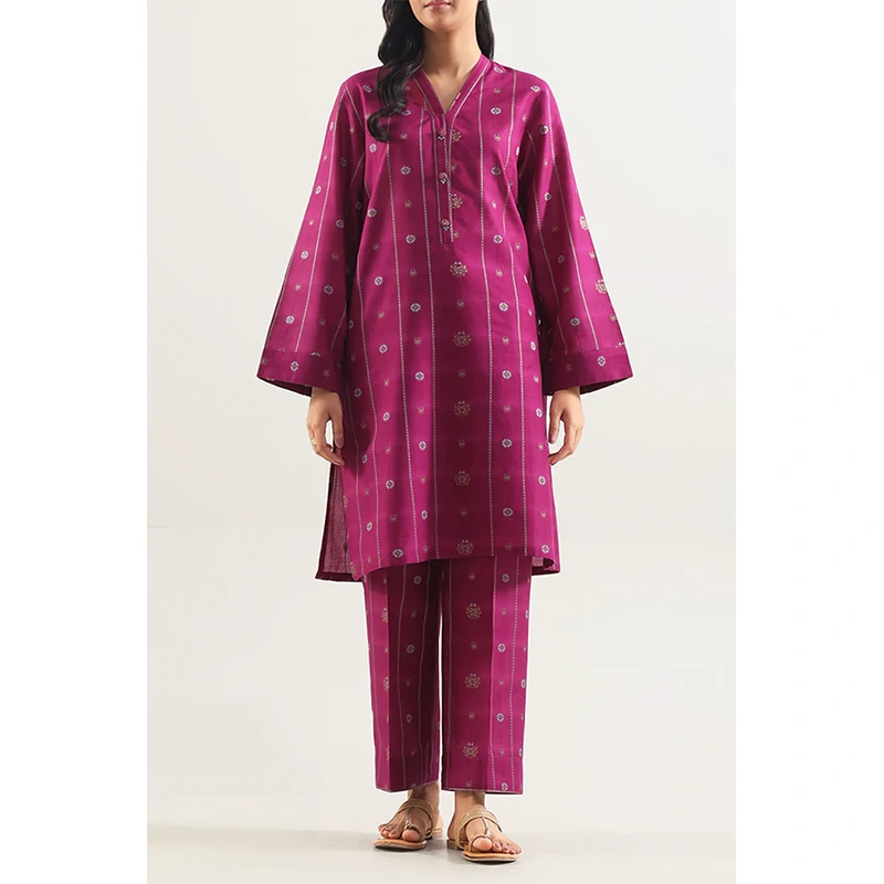 SAYA Original Cotton Jacquard Stitched 2 Piece (Shirt/Trouser)