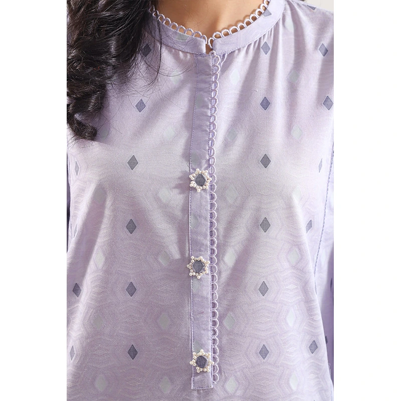 SAYA Original Embroidered Cotton Jacquard Stitched 2 Piece (Shirt/Trouser)