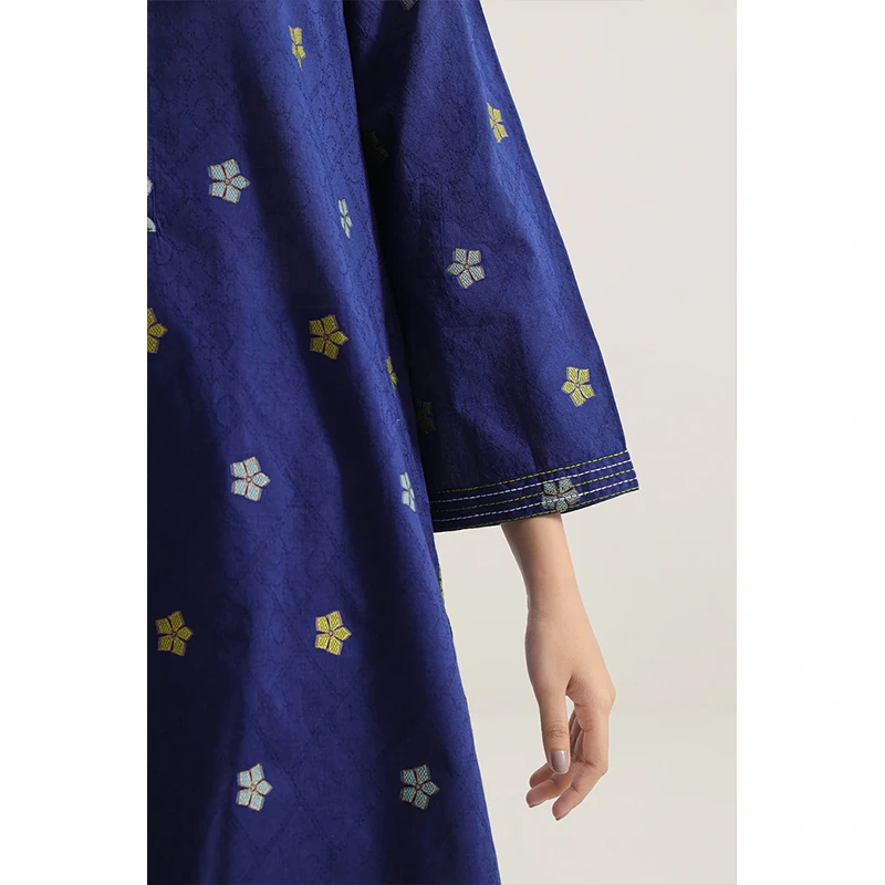 SAYA Original Embroidered Cotton Jacquard Stitched 2 Piece (Shirt/Trouser)