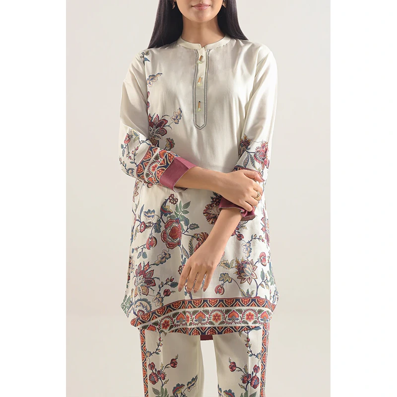 SAYA Original Printed Arabic Lawn Stitched 2 Piece (Shirt/Trouser)