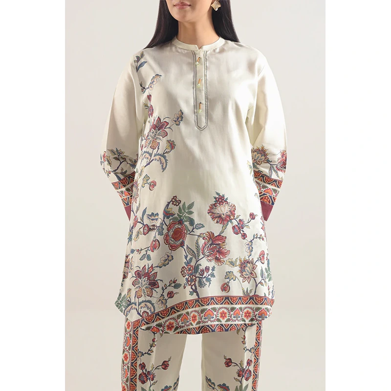 SAYA Original Printed Arabic Lawn Stitched 2 Piece (Shirt/Trouser)
