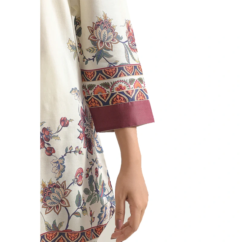 SAYA Original Printed Arabic Lawn Stitched 2 Piece (Shirt/Trouser)