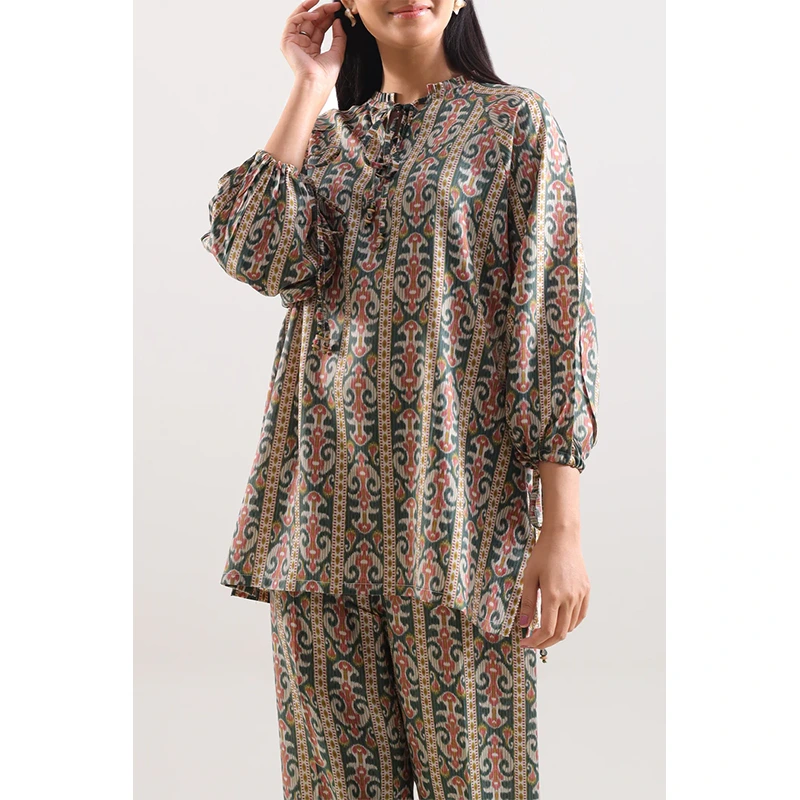 SAYA Original Printed Arabic Lawn Stitched 2 Piece (Shirt/Trouser)