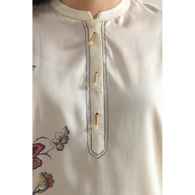 SAYA Original Printed Arabic Lawn Stitched 2 Piece (Shirt/Trouser)