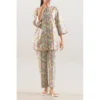SAYA Original Printed Embroidered Strip Lawn Stitched 2 Piece (Shirt/Trouser)