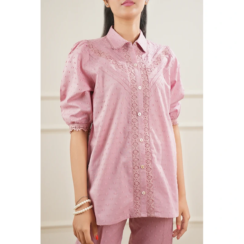 SAYA Original Reverse Jacquard Stitched Shirt