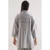 SAYA Original Solid Embroidered Dobby Crepe Stitched 2 Piece (Shirt/Trouser)