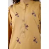 SAYA Original Solid Embroidered Easy Care Fabric Suit