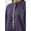 SAYA Original Solid Embroidered Karandi Stitched Shirt