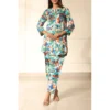 SAYA Original Unstitched Printed Lawn 2 Piece Shirt/Trouser